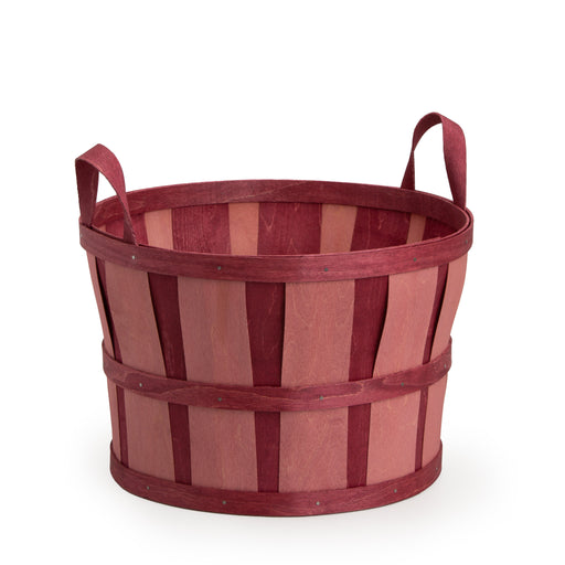 Burgundy Two-Tone Bushel Basket Set with Protector