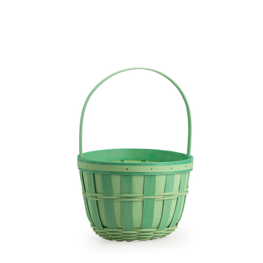 Front of Jadeite Small Easter Trug Basket