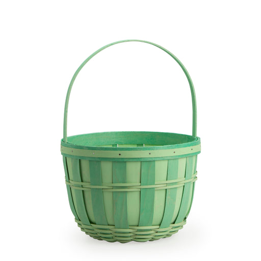 Front of Medium Easter Trug Basket Set with Protector - Jadeite
