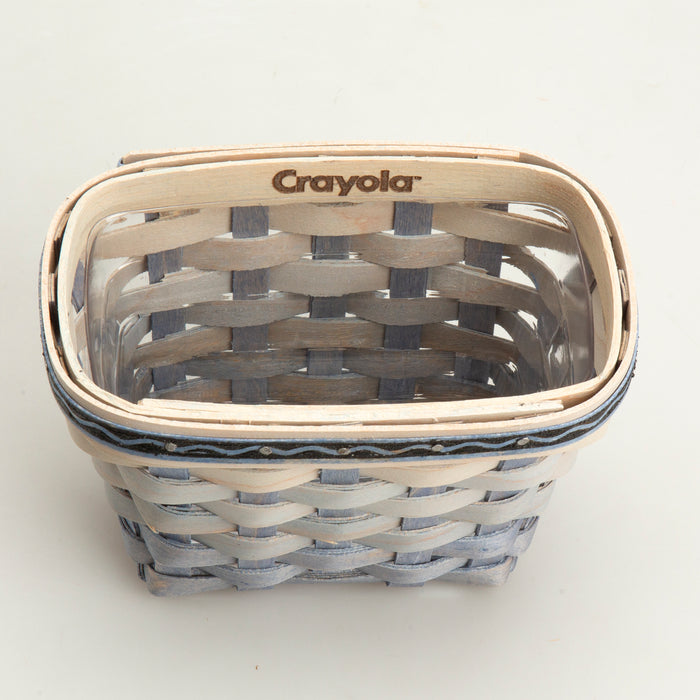 Inside of Longaberger x Crayola Small Crayon Basket Set - Indigo