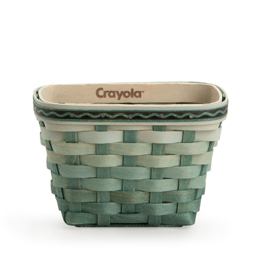 Front of Longaberger x Crayola Small Crayon Basket Set - Pine Green