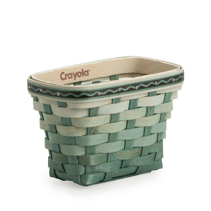 Side of Longaberger x Crayola Small Crayon Basket Set - Pine Green