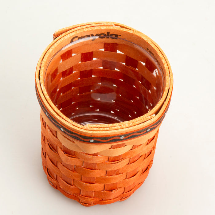 Inside of Longaberger x Crayola Marker Holder Basket Set - Apricot