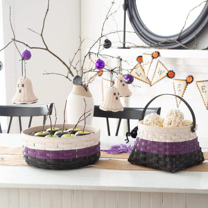 Halloween Candy Corn Bowl Basket with Protector
