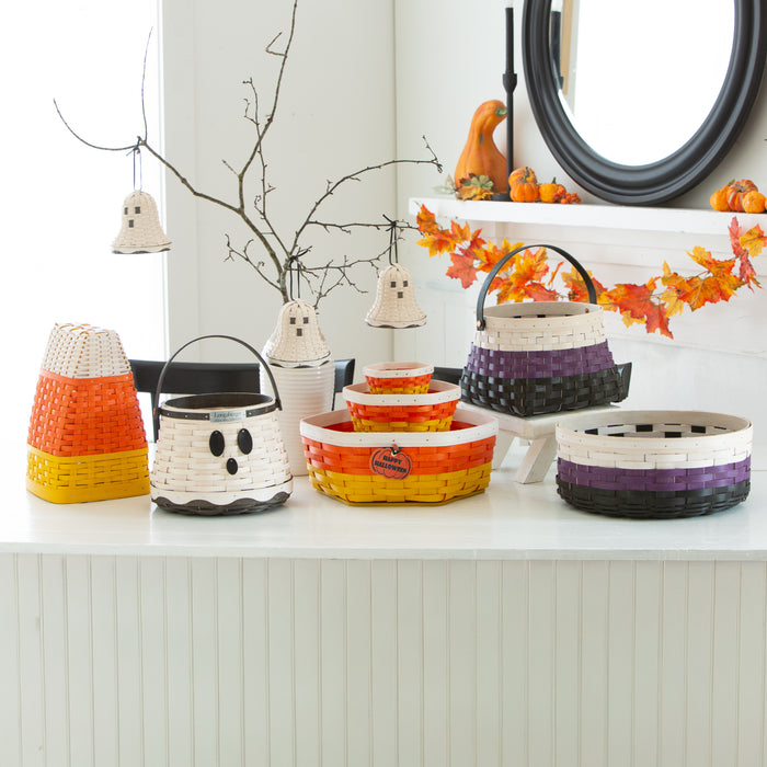 Halloween Candy Corn Generations 6-Piece Basket Set with Protectors