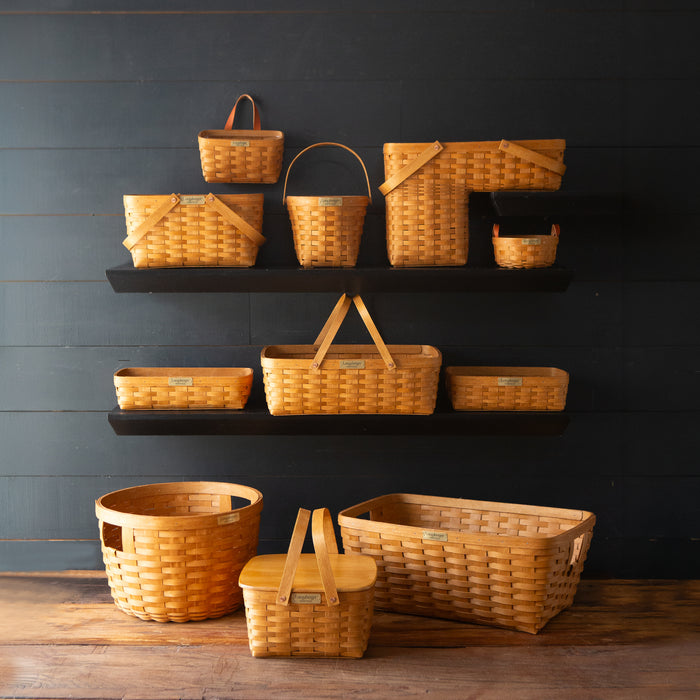 Collector's Heritage Rectangle Laundry Basket - Warm Brown