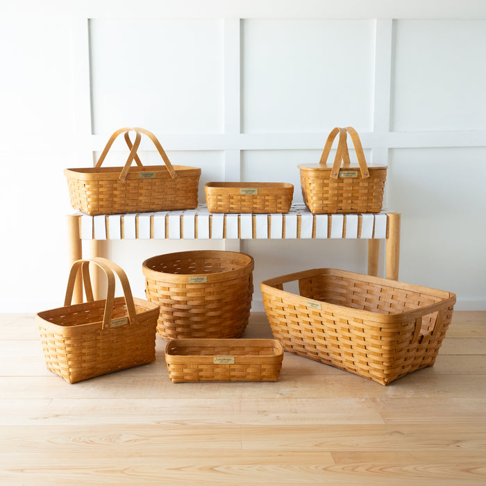 Collector's Heritage Bread Basket with Protector - Warm Brown