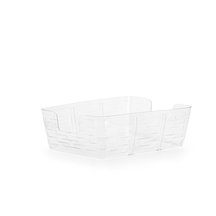1896 Large Rectangle Organizing Open Weave Basket Set with Protector - Vintage-Basket Set-Woven Maple Basket-Longaberger