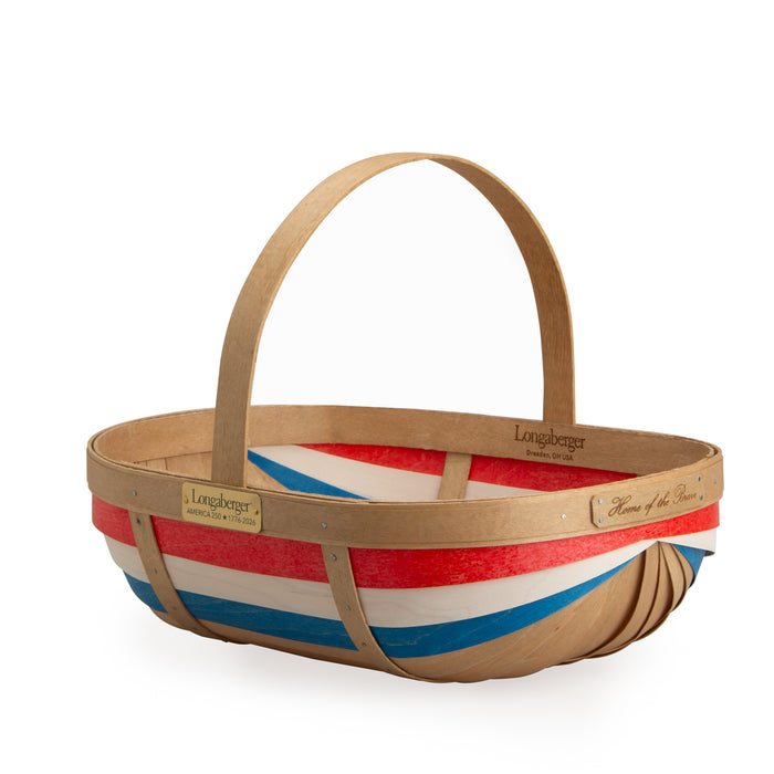 Collector's 250th Large Trug Basket with Protector - Independence