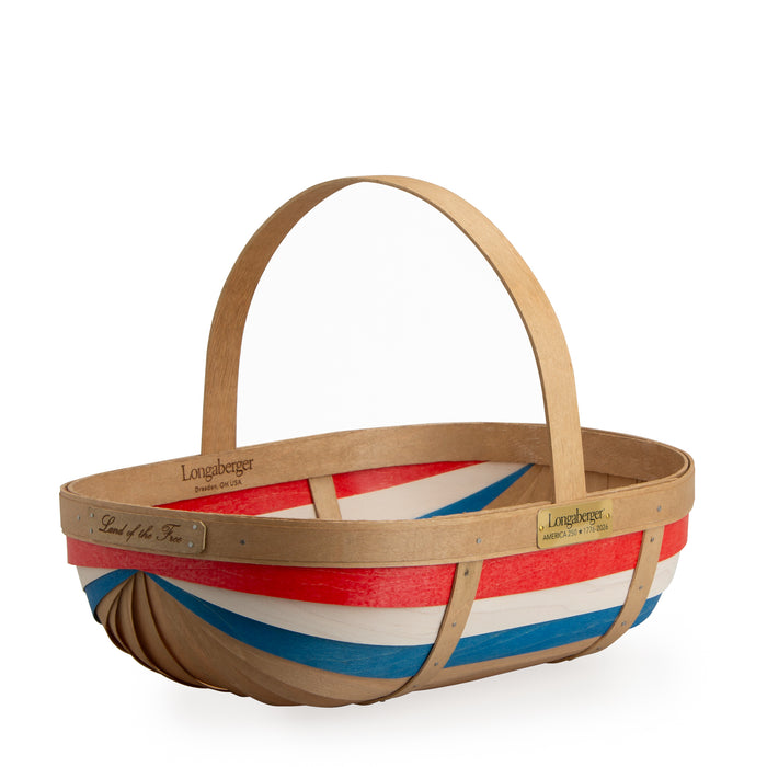 Collector's 250th Large Trug Basket with Protector - Independence