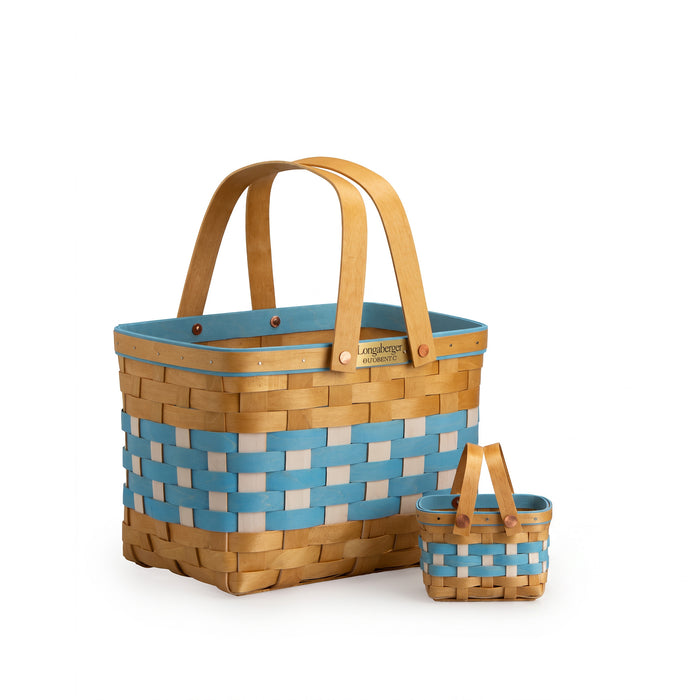 Collector's Oktoberfest Homestead 3-Piece Basket Set - Bavarian Check