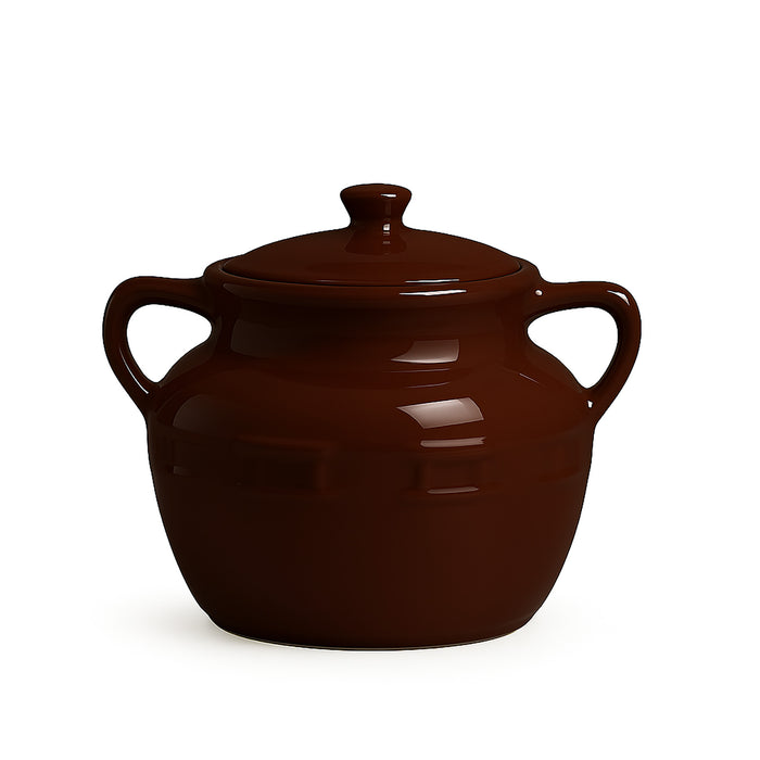 Woven Traditions® Cookie Jar with Lid - Chocolate