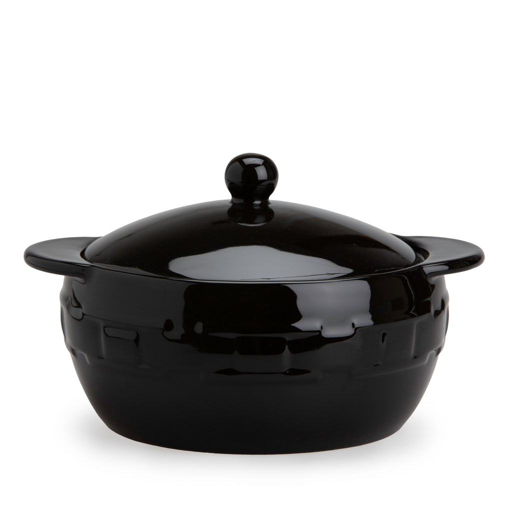 Woven Traditions® 2.5-Quart Ball Casserole - Ebony — Longaberger