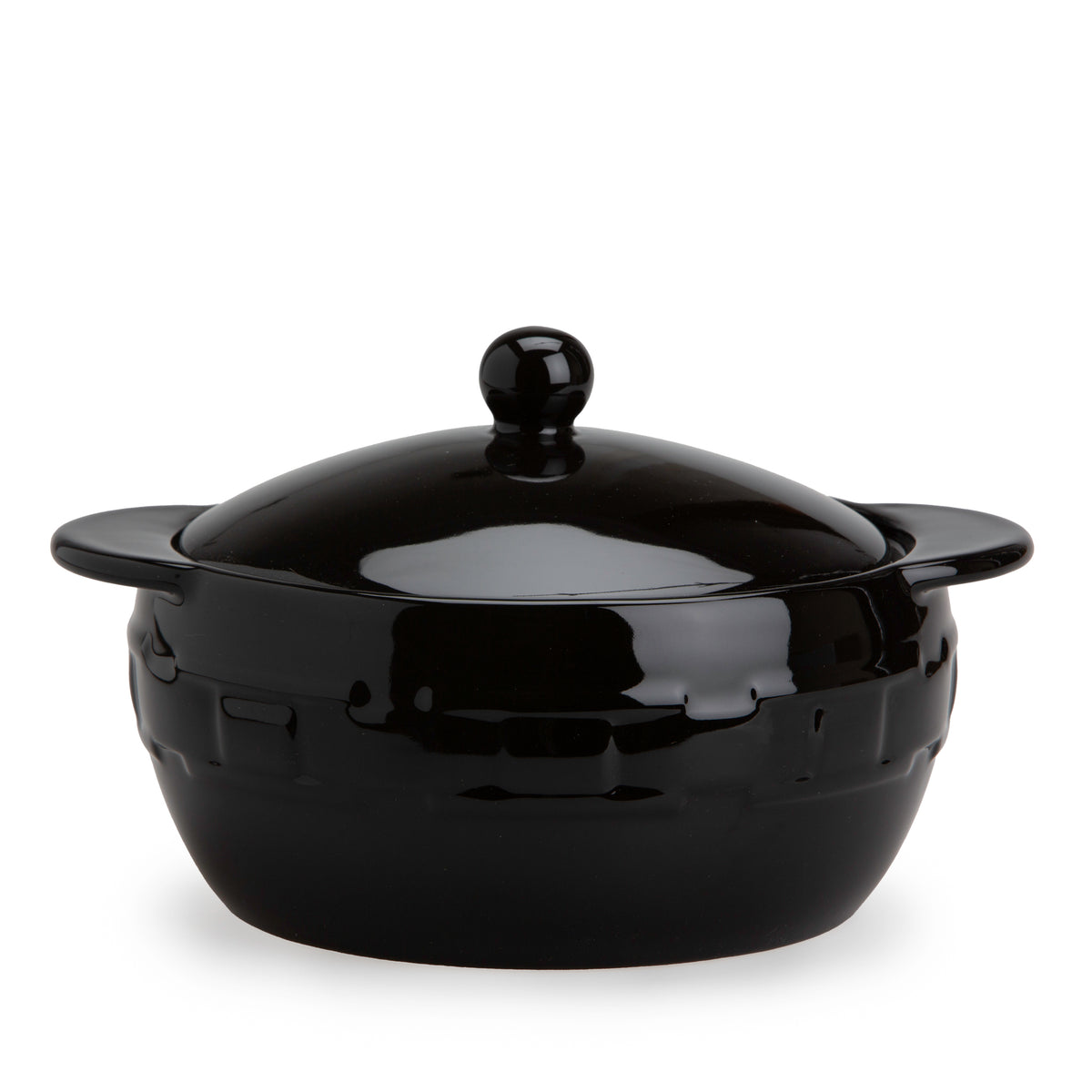 Woven Traditions® 2.5-Quart Ball Casserole - Ebony — Longaberger