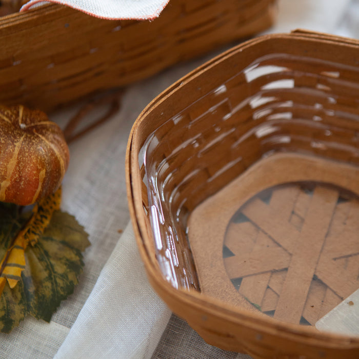 5-Piece Generations Basket Set - Warm Brown-Basket Set-Woven Maple Basket-Longaberger