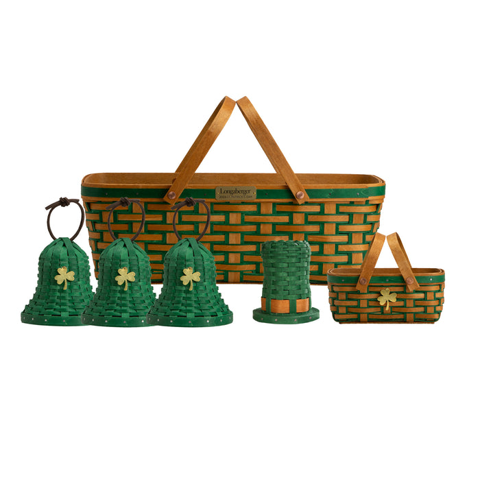 Collector's St. Patrick's Day Collection 8-Piece Set - Warm Brown and Shamrock Green