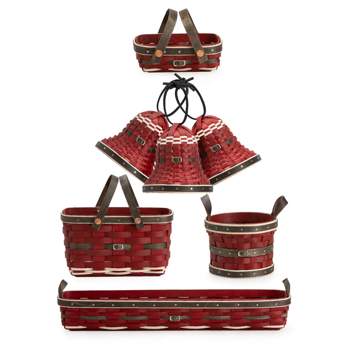Christmas Santa Belly 9-Piece Basket Set