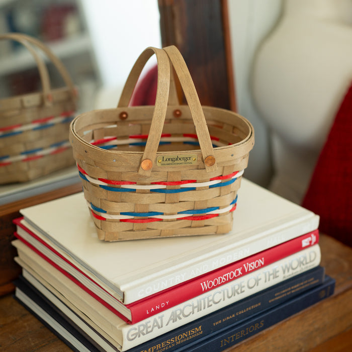Collector's 2026 America's Basket Festival Small Carrier Basket with Protector - Independence