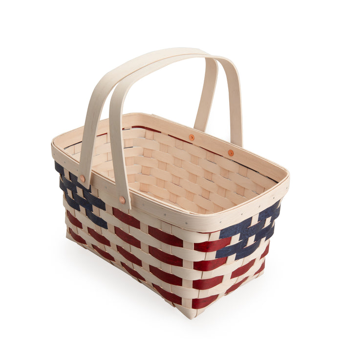 Americana 3-Piece Market Basket Set-Basket Set-Woven Maple Basket-Longaberger