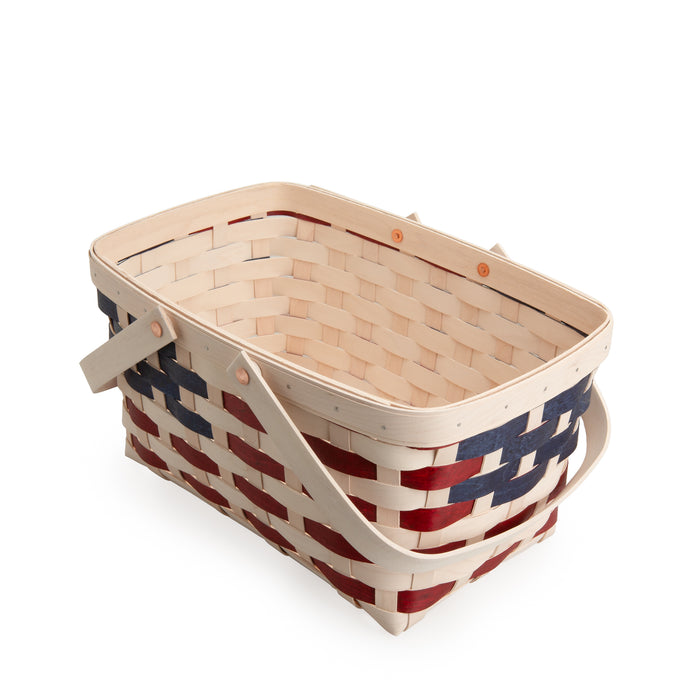 Americana 3-Piece Market Basket Set-Basket Set-Woven Maple Basket-Longaberger