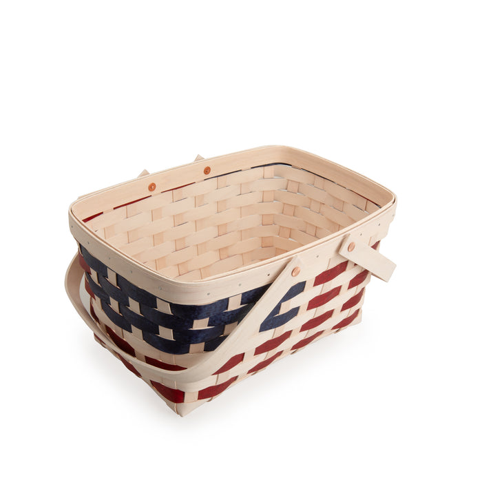 Americana 3-Piece Market Basket Set-Basket Set-Woven Maple Basket-Longaberger