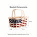 Americana 3-Piece Market Basket Set-Basket Set-Woven Maple Basket-Longaberger