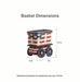 Americana Longaberger USA Tender Car-Woven Decor-Woven Maple Basket-Longaberger
