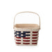 Americana Provision Basket with Protector - White-Basket Set-Woven Maple Basket-Longaberger