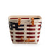 Americana Tapered Rectangle Bicycle Basket with Protector-Basket Set-Woven Maple Basket-Longaberger