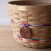 America's 250th Leather Tie-On-Tie-On-Woven Maple Basket-Longaberger