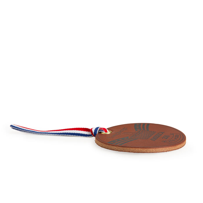 America's 250th Leather Tie-On-Tie-On-Woven Maple Basket-Longaberger