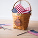 America's 250th Leather Tie-On-Tie-On-Woven Maple Basket-Longaberger