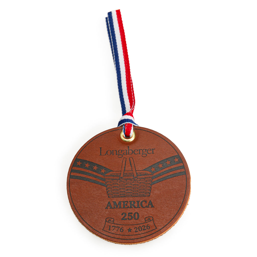 Longabergerバスケット用Tie-on 9点セット（バラ売り可） America's 250th Leather Tie-On — Longaberger