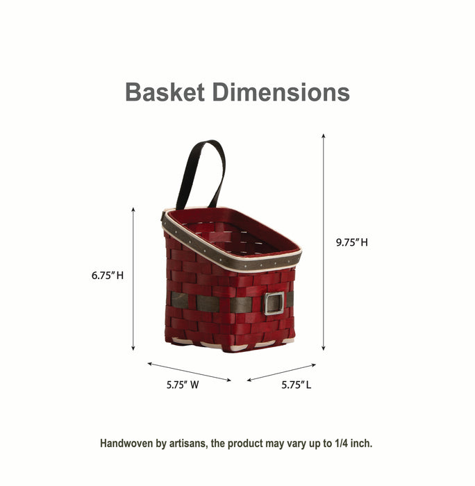 Santa Belly Angled Mantle Basket with Protector