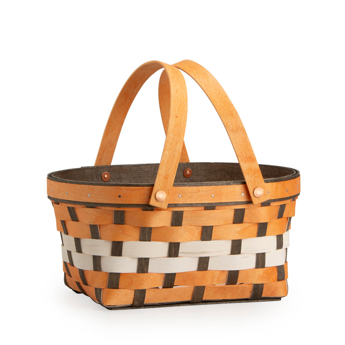 Halloween Basket - Orange, Black and White