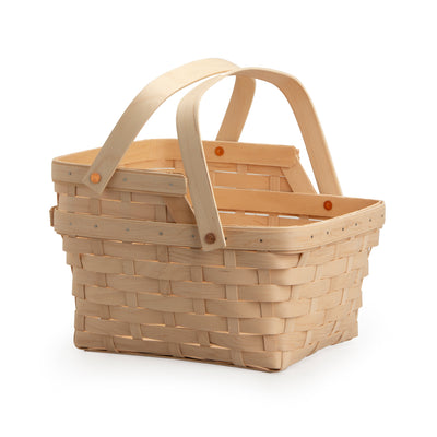 Front of Whitewashed Picnic Basket