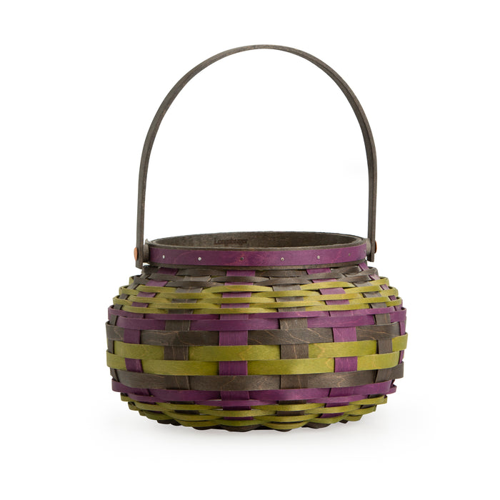 Pumpkin Basket - Black, Green and Purple