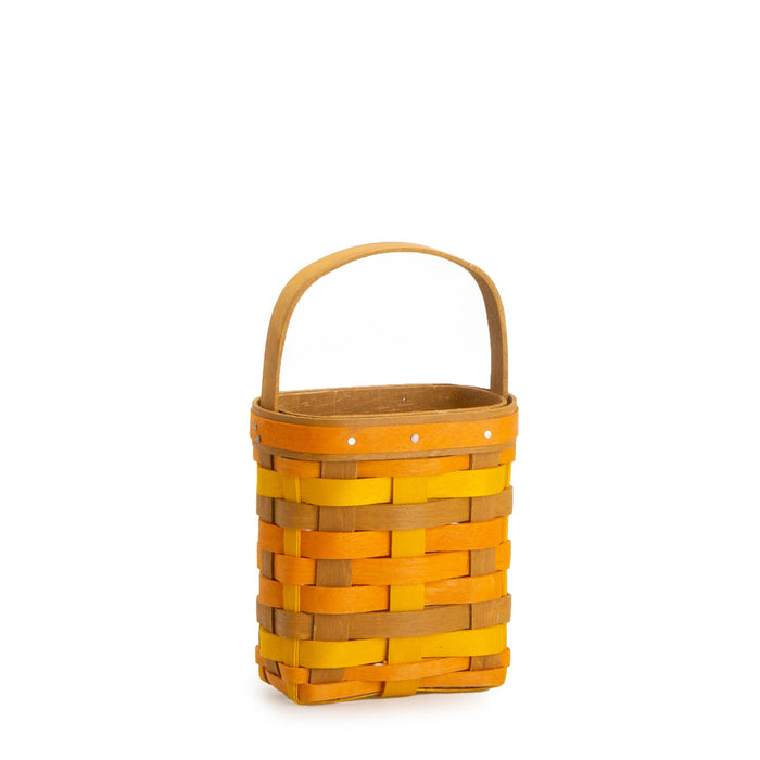 Little Halloween Basket - Yellow, Orange and Warm Brown