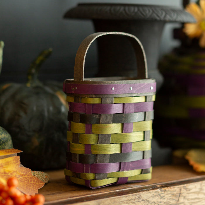 Little Halloween Basket Set with Protector - Black, Green and Purple