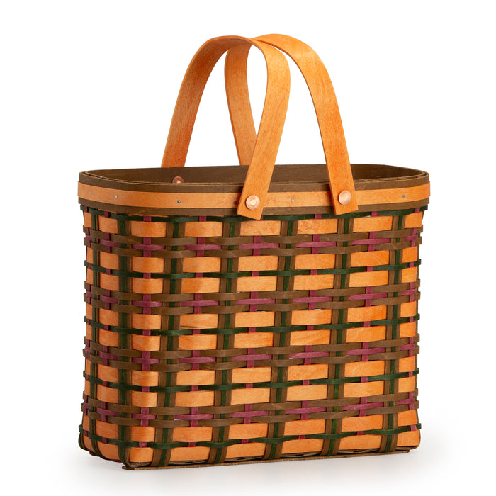 Wine Caddy - Orange Plaid