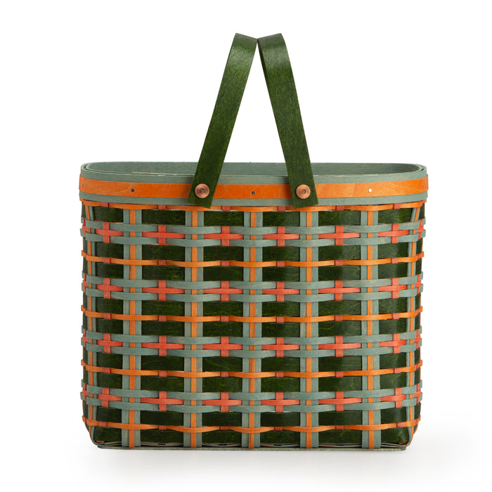 Wine Caddy - Green Plaid