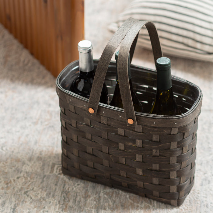 NYE Wine Caddy Set with Protector - Black and Charcoal