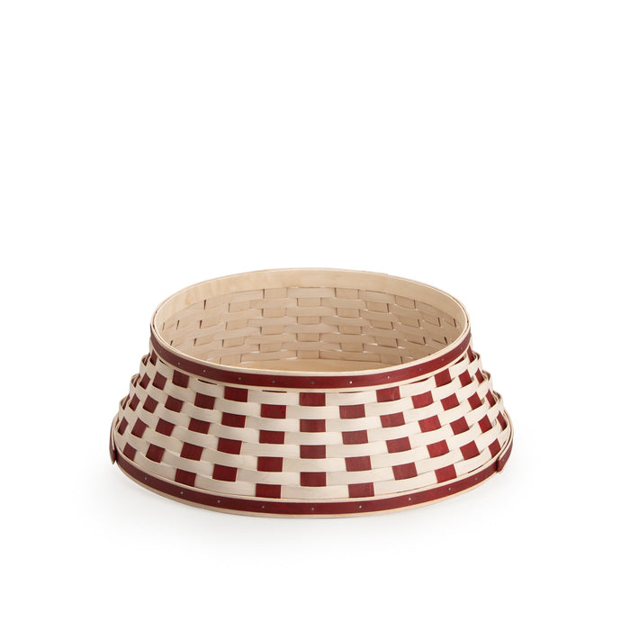 Bold Red & White Small Tree Basket Sleeve