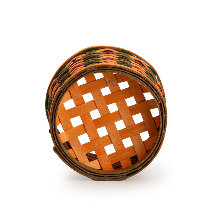 Utensil Basket Set with Protector - Orange Plaid