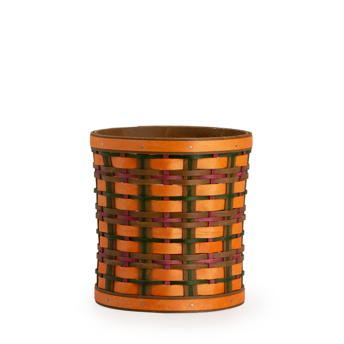 Utensil Basket Set with Protector - Orange Plaid