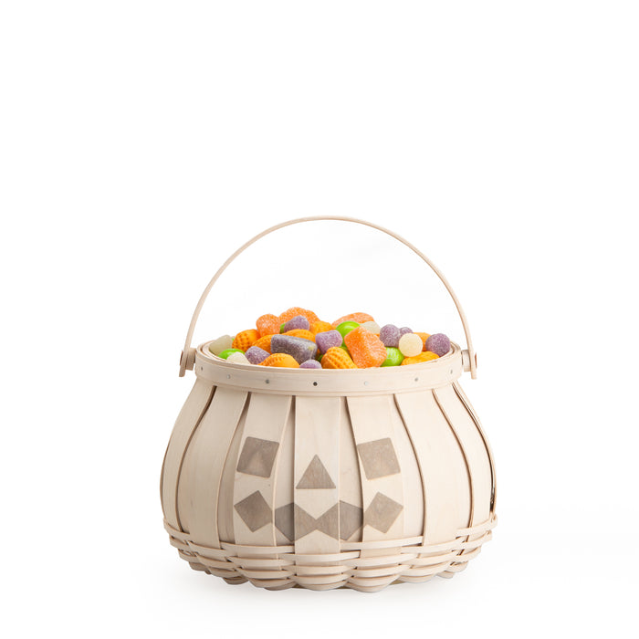 Jack-O'-Lantern Basket Set with Protector - 1973 White