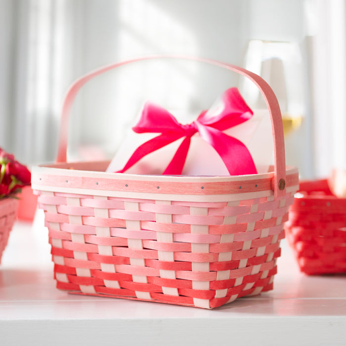 Valentine's Ombre Sweetheart Basket Set with Protector - Pink Ombre