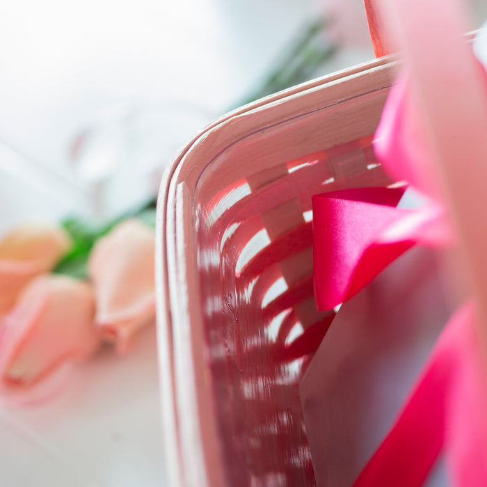 Valentine's Ombre Sweetheart Basket Set with Protector - Pink Ombre