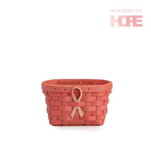 Front of Flamingo Pink Miniature 2023 Horizon of Hope Basket