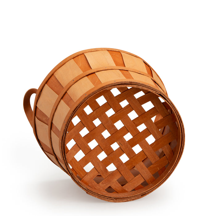 Fall Orange Two-Tone Bushel Basket Set with Free Protector